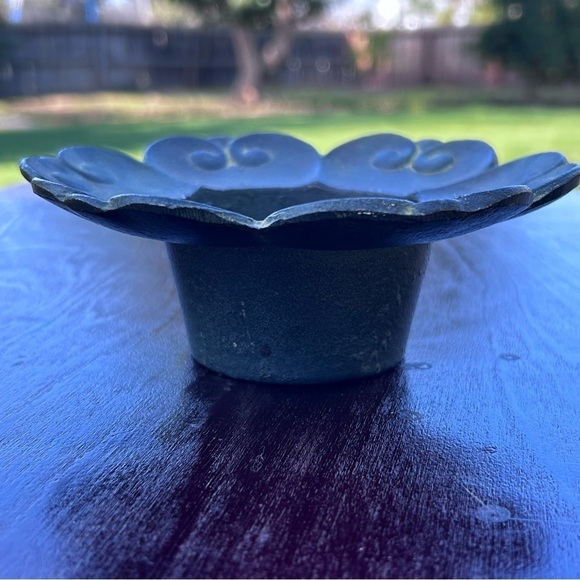 Mid Century Cast Iron Candle Holder Japan - Picture 5 of 5